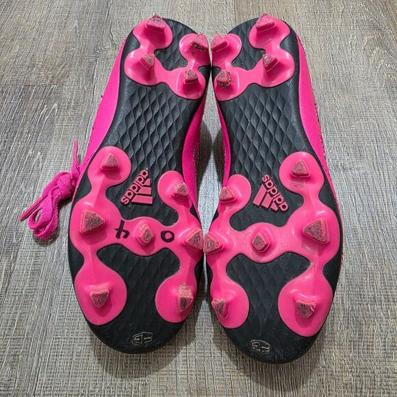 adidas Kids Soccer Cleats Size 13K Pink Black FG Firm Ground – Used - Picture 6 of 10
